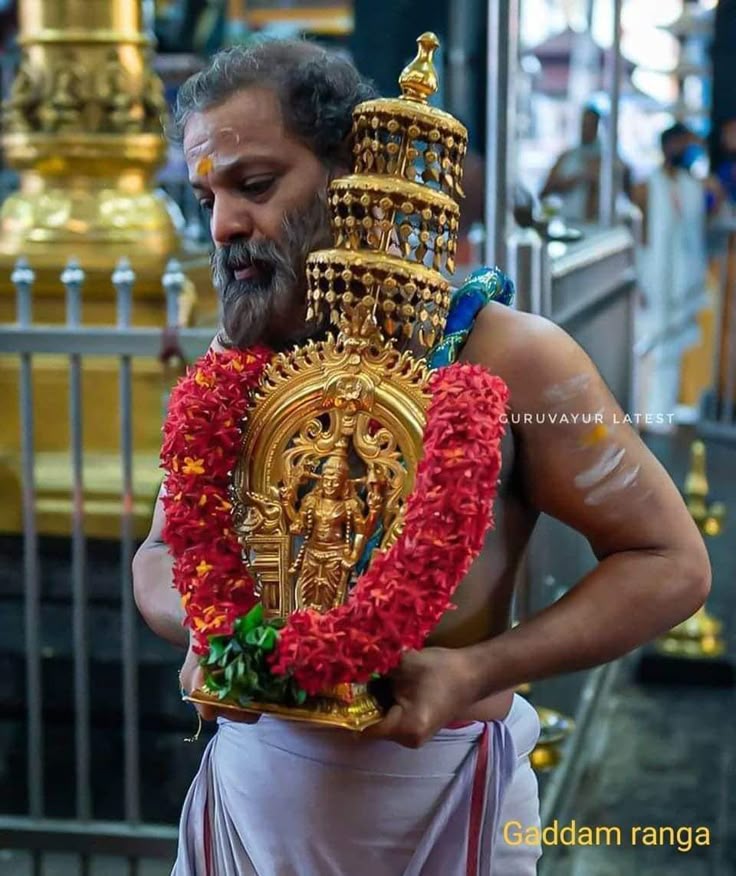 The divine Lord Krishna at Guruvayoor